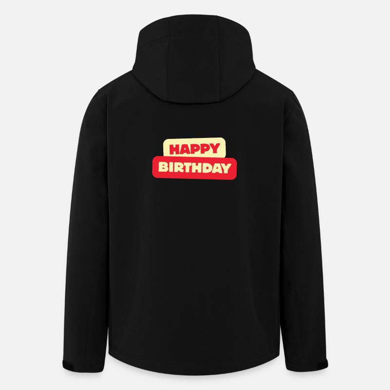 Happy Birthday - Recycelte Männer Softshell-Jacke von Stanley/Stella - Schwarz