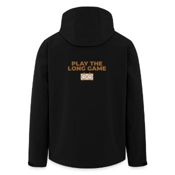 Pendule de Jeu d'Échecs Stratégie Longue Partie - Veste softshell homme en polyester recyclé Stanley/Stella - noir - Dos - AI Model Male 185 light (185cm)