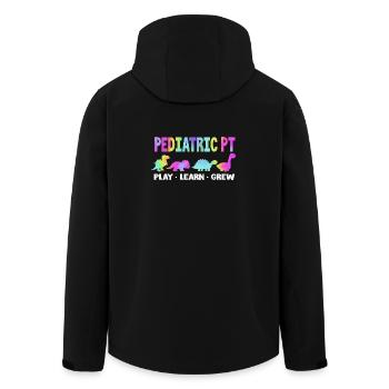 Physio Physiotherapy Physiotherapist - Men’s Recycled Softshell Jacket by Stanley/Stella - black - Back - AI Model Male 185 light (185cm)