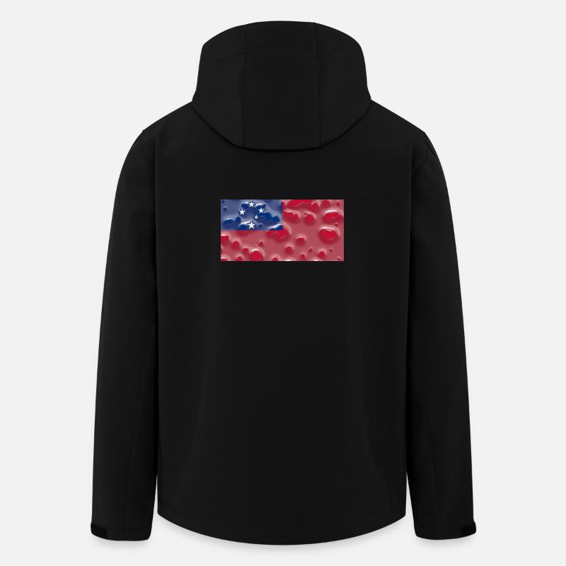 Land Samoa - Recycelte Männer Softshell-Jacke von Stanley/Stella - Schwarz
