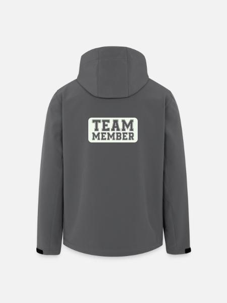 Varsity-style team member - Men’s Recycled Softshell Jacket by Stanley/Stella - black