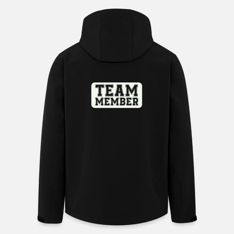 Varsity-style team member - Men’s Recycled Softshell Jacket by Stanley/Stella - black