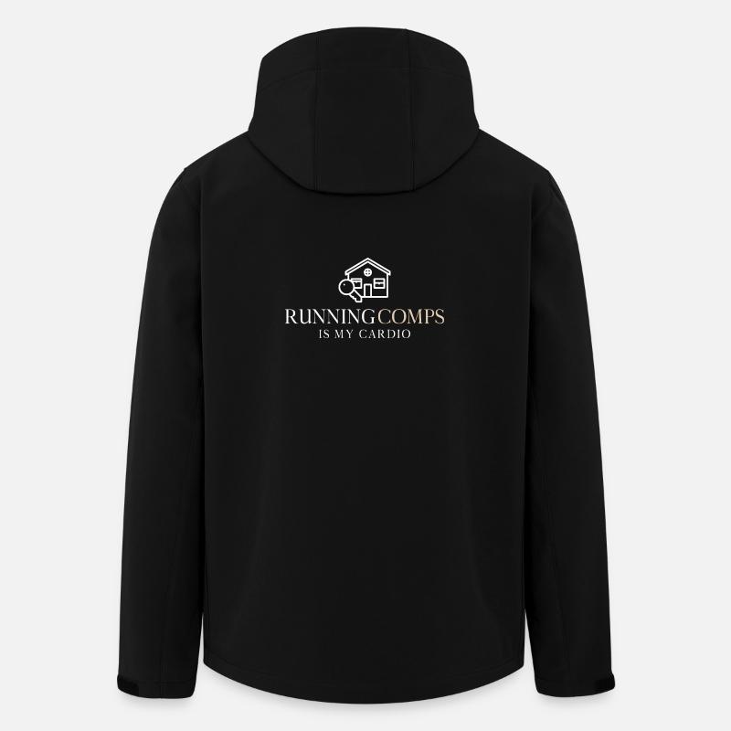 Running Comps Is My Cardio - Men’s Recycled Softshell Jacket by Stanley/Stella - black