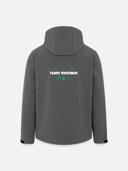 Teammitglied Ornament Design - Recycelte Männer Softshell-Jacke von Stanley/Stella - Schwarz