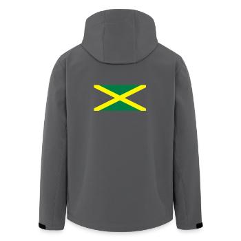 Drapeau jamaïcain - Veste softshell homme en polyester recyclé Stanley/Stella - noir - Dos - AI Model Male 185 light (185cm)