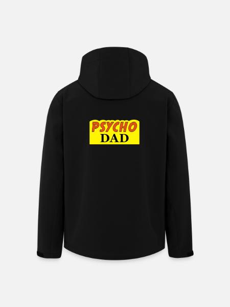 Psycho Dad - Recycelte Männer Softshell-Jacke von Stanley/Stella - Schwarz