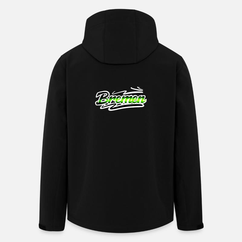Bremen - Recycelte Männer Softshell-Jacke von Stanley/Stella - Schwarz