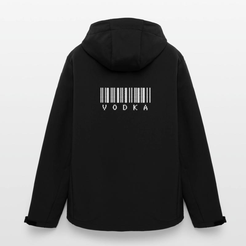 Typographie du code-barres de la vodka Veste softshell homme en polyester recyclé Stanley/Stella