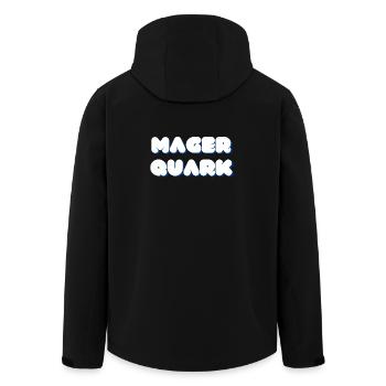 Magerquark Protein Bodybuilding Gym Lifestyle - Recycelte Männer Softshell-Jacke von Stanley/Stella - Schwarz - Hinten - AI Model Male 185 light (185cm)