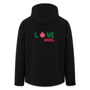 Love Noël - Veste softshell homme en polyester recyclé Stanley/Stella - noir - Dos - AI Model Male 185 light (185cm)