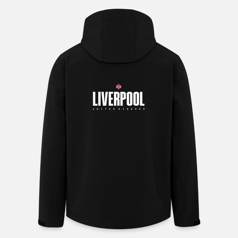 Liverpool Fetter Blocktext - Recycelte Männer Softshell-Jacke von Stanley/Stella - Schwarz