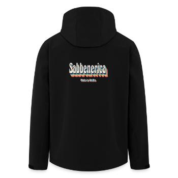 Sicilia sabbenerica T-Shirt Sizilianischer Gruß - Recycelte Männer Softshell-Jacke von Stanley/Stella - Schwarz - Hinten - AI Model Male 185 light (185cm)