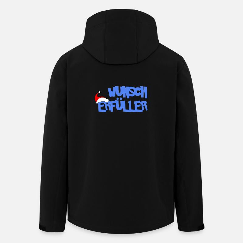 WUNSCHERFÜLLER - Recycelte Männer Softshell-Jacke von Stanley/Stella - Schwarz