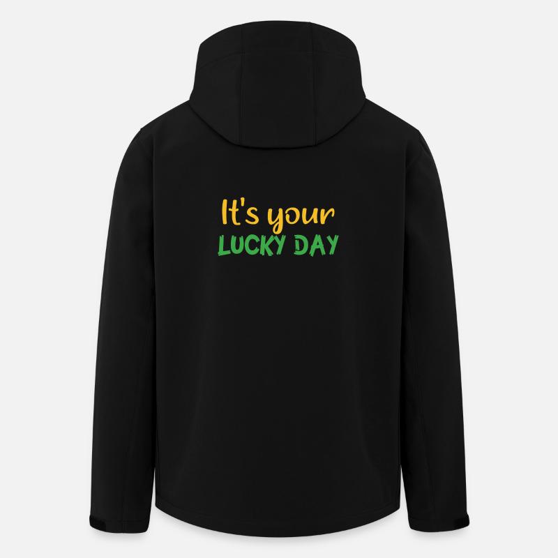 It ́s your lucky day - Men’s Recycled Softshell Jacket by Stanley/Stella - black