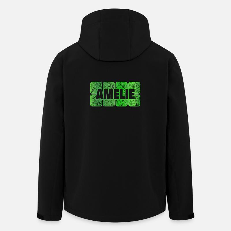 Amélie comme prénom - Veste softshell homme en polyester recyclé Stanley/Stella - noir