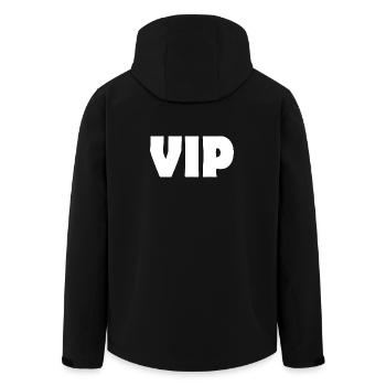 VIP - Recycelte Männer Softshell-Jacke von Stanley/Stella - Schwarz - Hinten - AI Model Male 185 light (185cm)