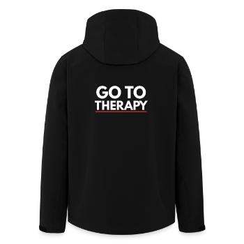 Go To Therapy Mental Health Awareness - Veste softshell homme en polyester recyclé Stanley/Stella - noir - Dos - AI Model Male 185 light (185cm)