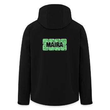Maira als Vorname - Recycelte Männer Softshell-Jacke von Stanley/Stella - Schwarz - Hinten - AI Model Male 185 light (185cm)