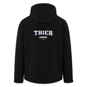 Trier Deutschland Stadtemblem - Recycelte Männer Softshell-Jacke von Stanley/Stella - Schwarz - Hinten - AI Model Male 185 light (185cm)
