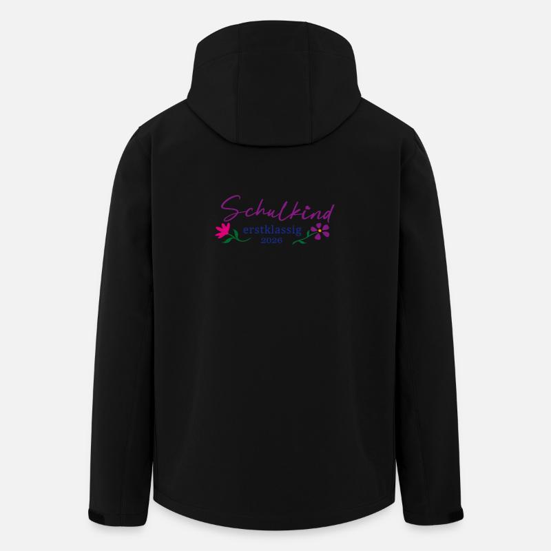 SchulKind Erstklassig 2026 - Recycelte Männer Softshell-Jacke von Stanley/Stella - Schwarz