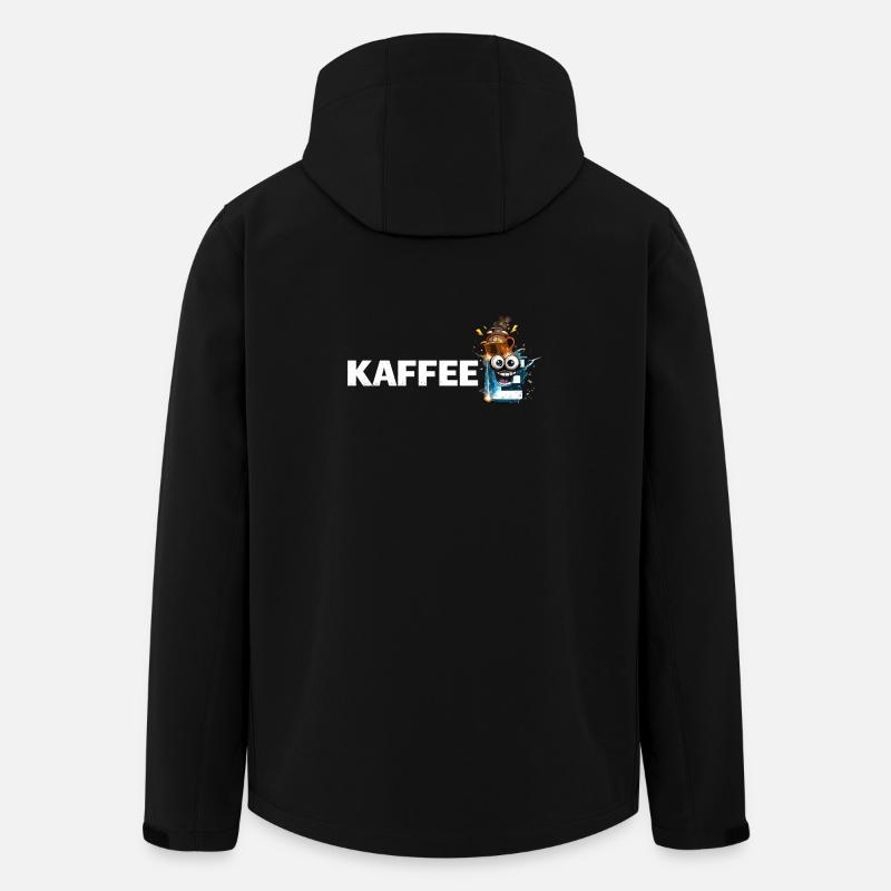 Kaffee Mascot Splash - Recycelte Männer Softshell-Jacke von Stanley/Stella - Schwarz