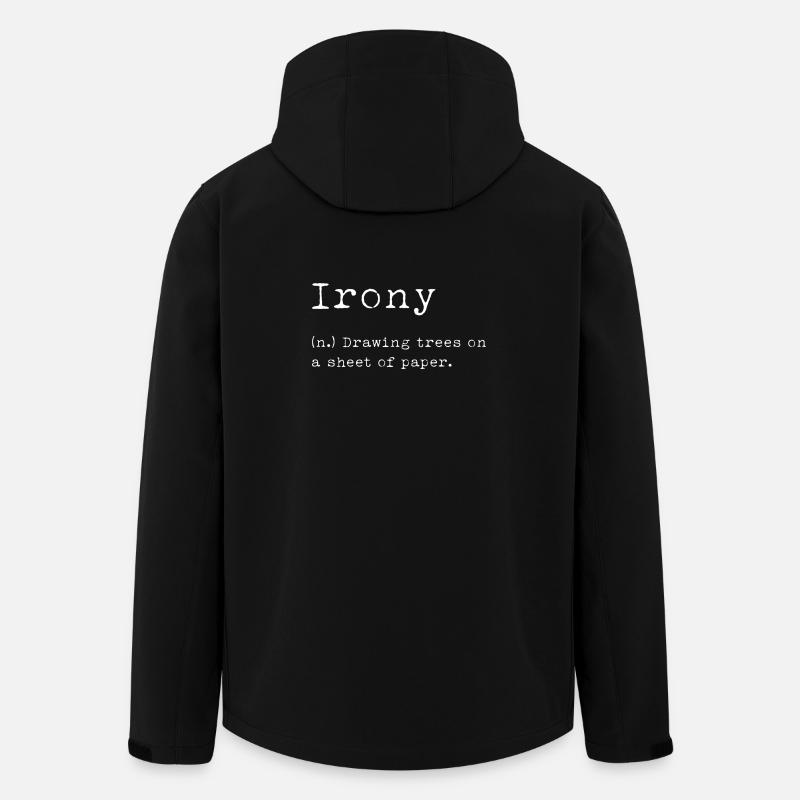 Irony Definition - Recycelte Männer Softshell-Jacke von Stanley/Stella - Schwarz