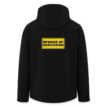 Méfiez-vous du narcissisme - Narzissmus - Veste softshell homme en polyester recyclé Stanley/Stella - noir - Dos - AI Model Male 185 light (185cm)