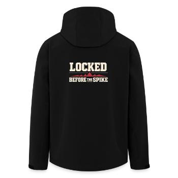 Courtiers en prêts hypothécaires, agents de prêt, - Veste softshell homme en polyester recyclé Stanley/Stella - noir - Dos - AI Model Male 185 light (185cm)