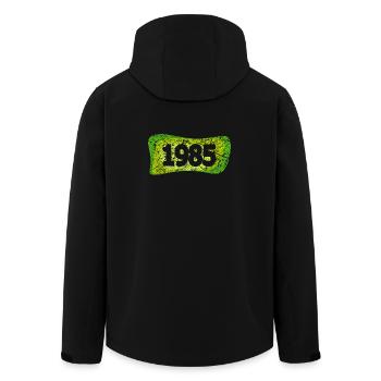 Rétro 1985 - Veste softshell homme en polyester recyclé Stanley/Stella - noir - Dos - AI Model Male 185 light (185cm)