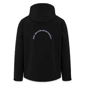 Real Girls Are never Perfect - Recycelte Männer Softshell-Jacke von Stanley/Stella - Schwarz - Hinten - AI Model Male 185 light (185cm)