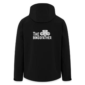 Bingo Player The Bingofather Bingo - Men’s Recycled Softshell Jacket by Stanley/Stella - black - Back - AI Model Male 185 light (185cm)