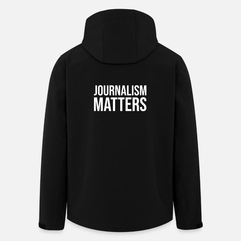 Journalism Matters - Men’s Recycled Softshell Jacket by Stanley/Stella - black