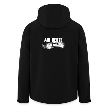 Elite Aufdruck Abi 2026 Prüfung - Recycelte Männer Softshell-Jacke von Stanley/Stella - Schwarz - Hinten - AI Model Male 185 light (185cm)