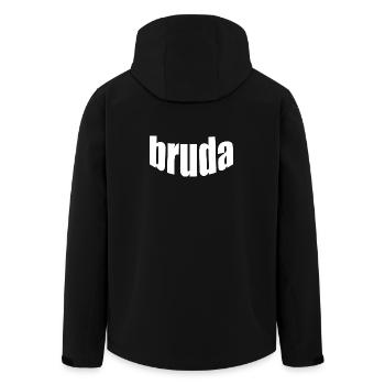 Bruda - Veste softshell homme en polyester recyclé Stanley/Stella - noir - Dos - AI Model Male 185 light (185cm)