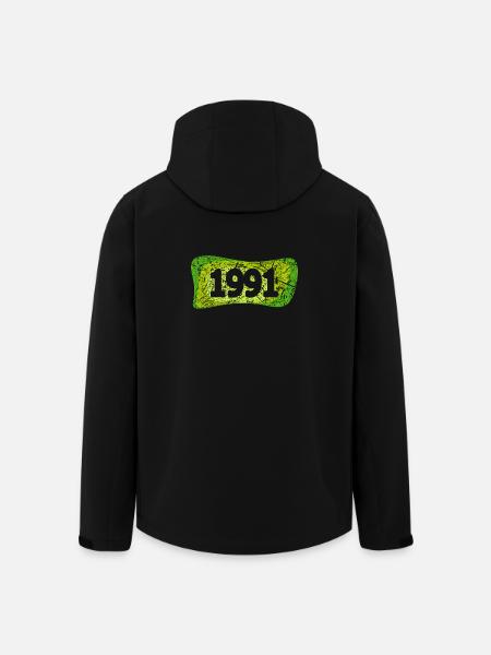 1991 - Recycelte Männer Softshell-Jacke von Stanley/Stella - Schwarz