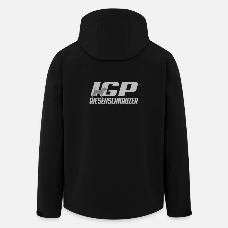 IGP Riesenschnauzer - Recycelte Männer Softshell-Jacke von Stanley/Stella - Schwarz
