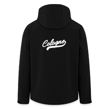Cologne Retro - Men’s Recycled Softshell Jacket by Stanley/Stella - black - Back - AI Model Male 185 light (185cm)