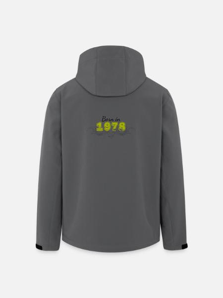 Born in 1978 - Men’s Recycled Softshell Jacket by Stanley/Stella - black