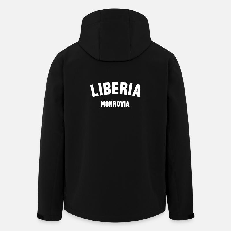 MONROVIA, Liberia - Men’s Recycled Softshell Jacket by Stanley/Stella - black