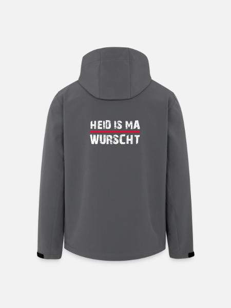 Heid is ma wurscht - Recycelte Männer Softshell-Jacke von Stanley/Stella - Schwarz
