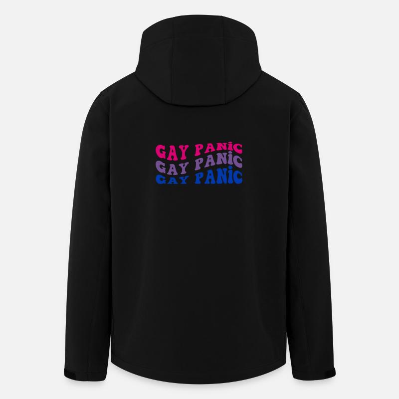 Gay Panic Bisexual Pride Month - Men’s Recycled Softshell Jacket by Stanley/Stella - black
