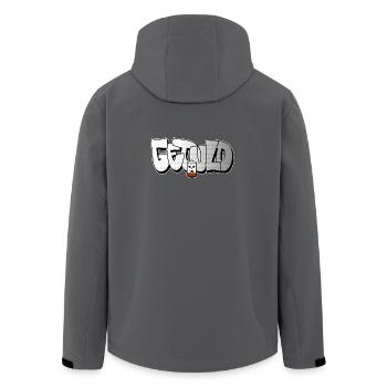 Graffiti 1% Batterie Power Geduld gerissen Ausrast - Recycelte Männer Softshell-Jacke von Stanley/Stella - Anthrazit - Hinten - AI Model Male 185 light (185cm)