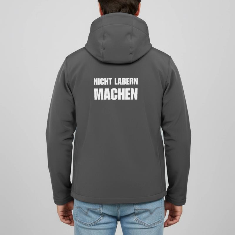 Ne bavardez pas, faites simplement une déclaration Veste softshell homme en polyester recyclé Stanley/Stella