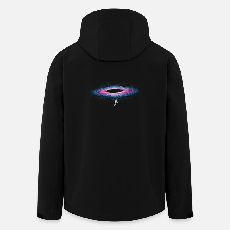 Astronaut with energetic black hole - Men’s Recycled Softshell Jacket by Stanley/Stella - black