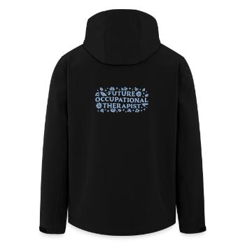 Futur ergothérapeute ou étudiant en esthétique - Veste softshell homme en polyester recyclé Stanley/Stella - noir - Dos - AI Model Male 185 light (185cm)