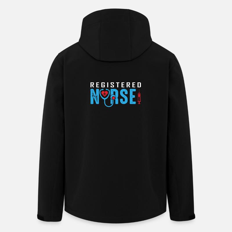 Drôle d’infirmière Cadeaux Tenues d’allaitement - Veste softshell homme en polyester recyclé Stanley/Stella - noir