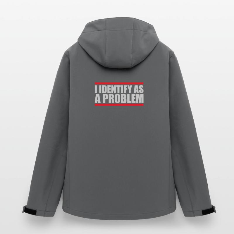 I Identify as a Problem Statement Cheeky Rebellious Men’s Recycled Softshell Jacket by Stanley/Stella