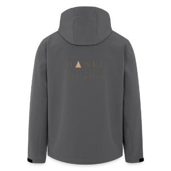 Thank you for everything - Elegant gift - Men’s Recycled Softshell Jacket by Stanley/Stella - black - Back - AI Model Male 185 light (185cm)