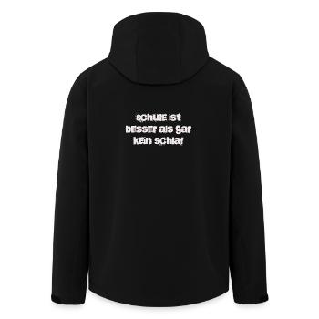 School is better than no sleep at all - Men’s Recycled Softshell Jacket by Stanley/Stella - black - Back - AI Model Male 185 light (185cm)
