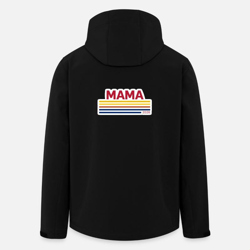 Mama 2026 Retro - Recycelte Männer Softshell-Jacke von Stanley/Stella - Schwarz